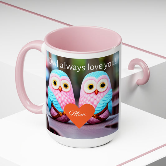 Two-Tone Coffee Mugs, 15oz
