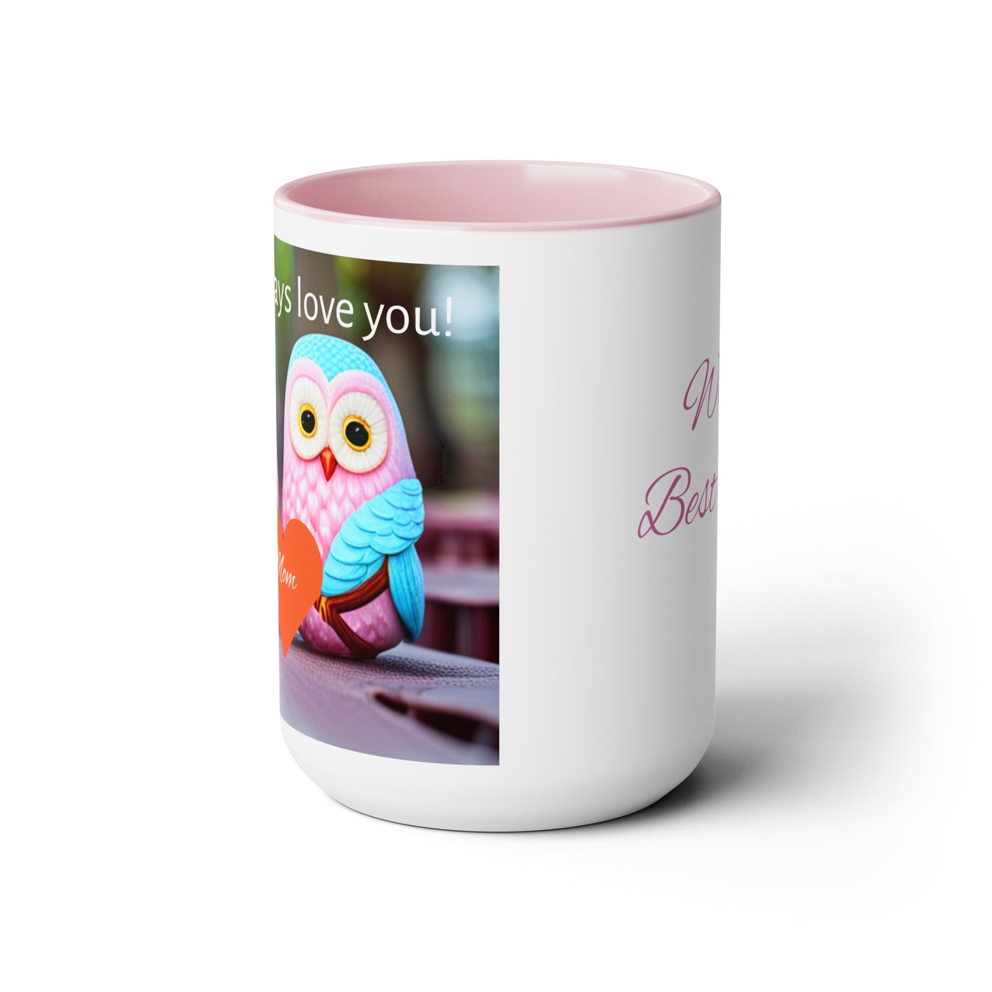 Two-Tone Coffee Mugs, 15oz