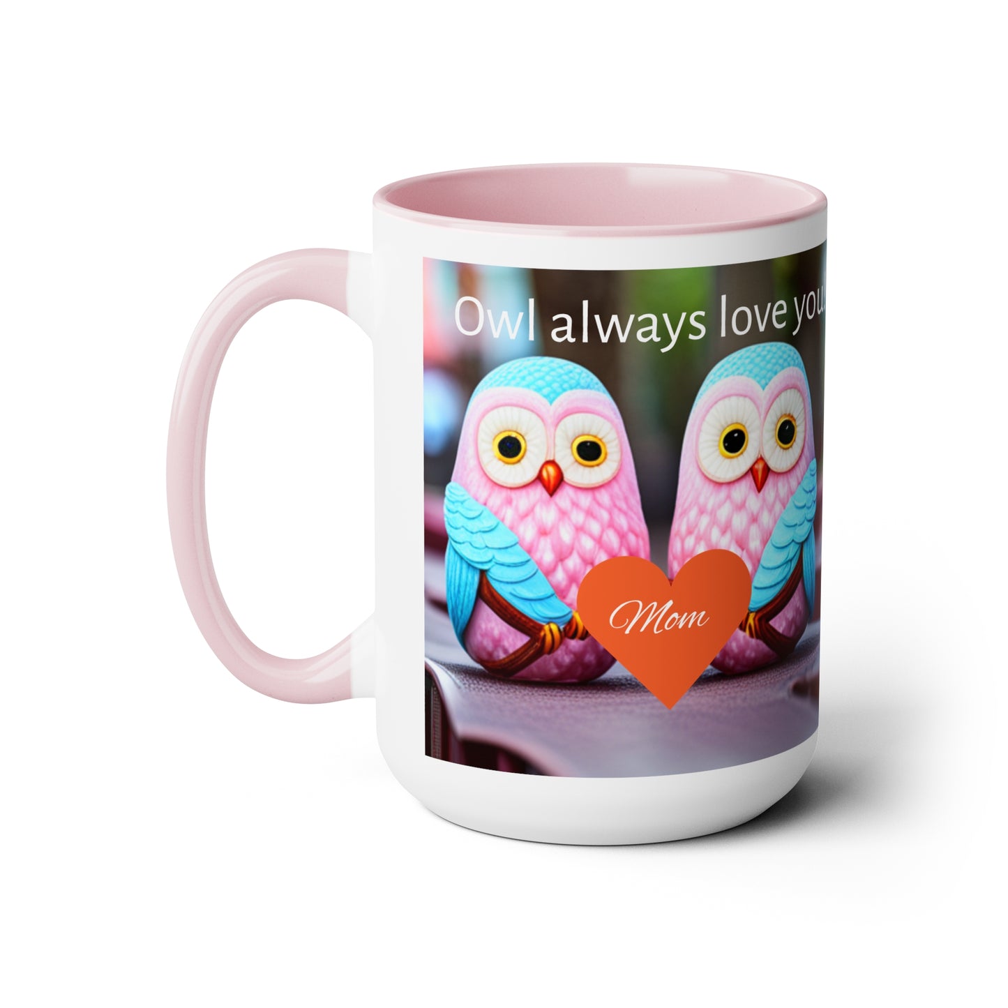 Two-Tone Coffee Mugs, 15oz